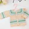 Minty Morning Crochet Baby Cardigan Set (Customizable, Made-to-order)
