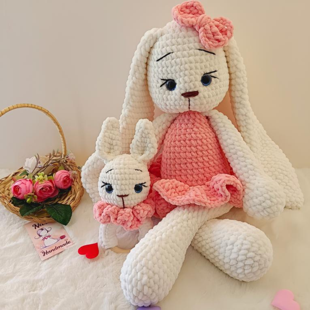 Handmade Plush Cuddle Bunny (Customizable)