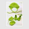 Little Sprout Crochet Baby Beanie Set (Customizable, Made-to-order)