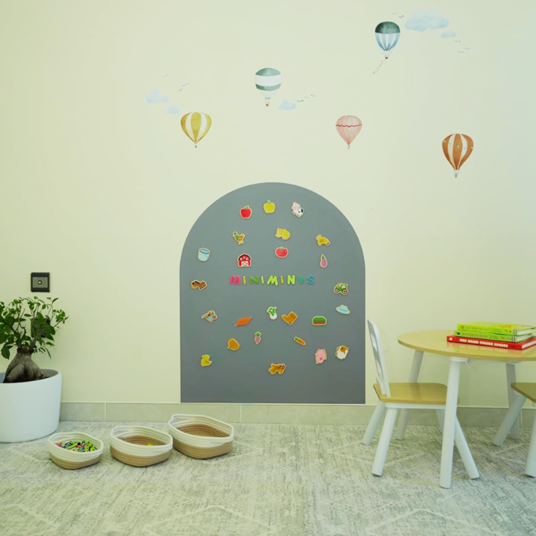 Magic Wall Decal with Set of Magnets - Grey