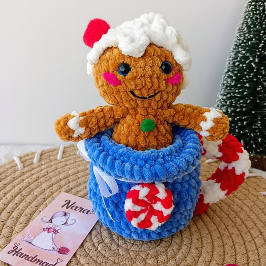 Handmade Gingerbread Man in a Cup