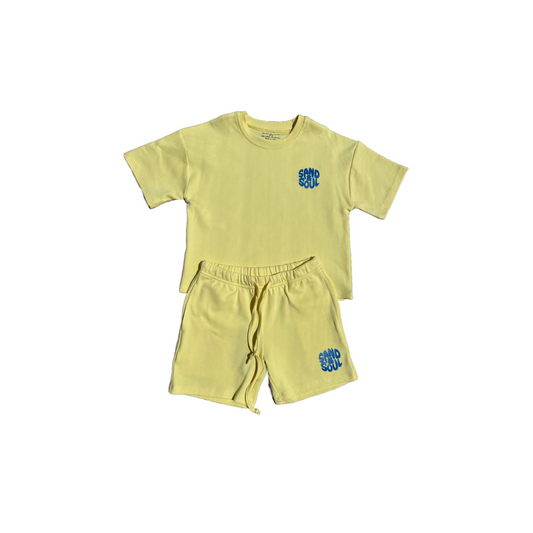 Sorbet collection Unisex Co-Ord Set Sunshine Yellow 6-7 Years