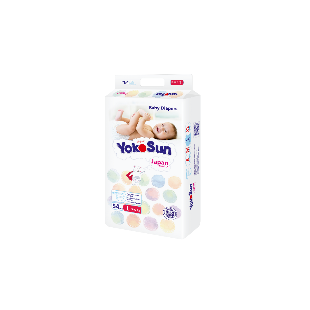 Comfort Baby Diapers, Size 4 Large (9-13 kg), 54 pcs x 1 Pack