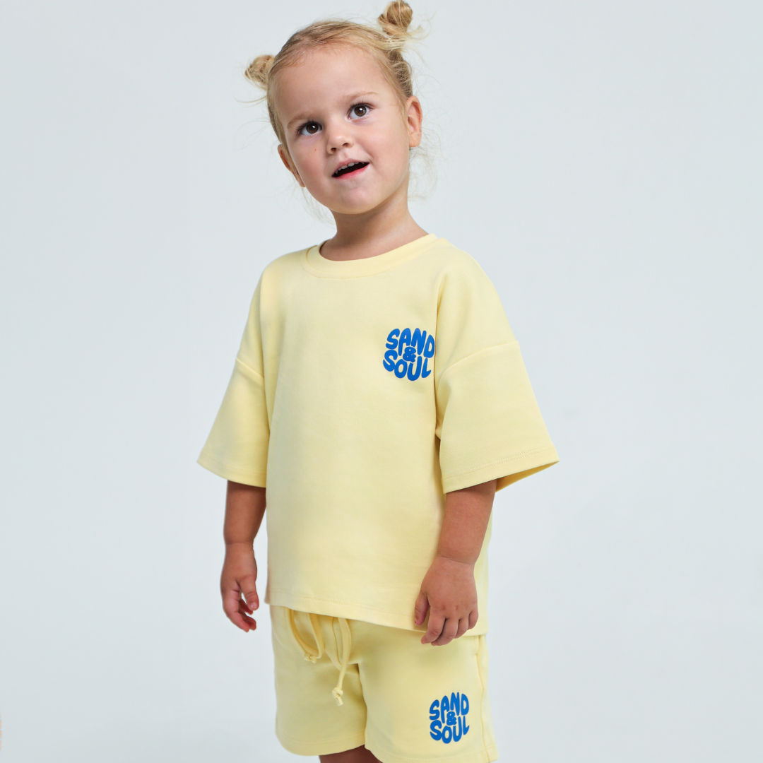 Sorbet collection Unisex Co-Ord Set Sunshine Yellow 6-7 Years