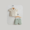 Theo Natural Muslin 2pc Set, Green, Baby Boy, 3-6 Months