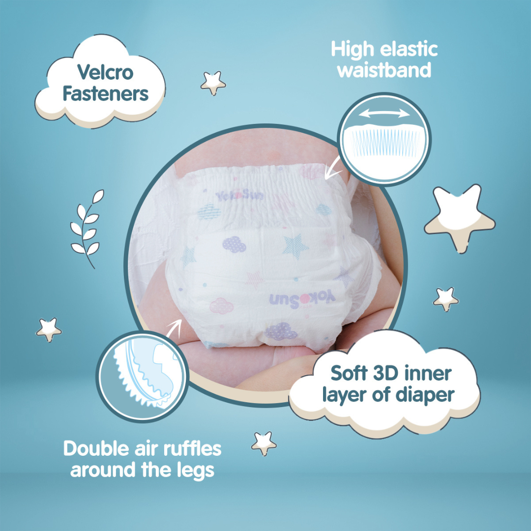 Comfort Baby Diapers, Size 4 Large (9-13 kg), 54 pcs x 4 Pack Super Saver Bundle