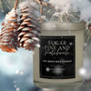 Sugar Pine & Patchouli - 8oz White Glass Candle