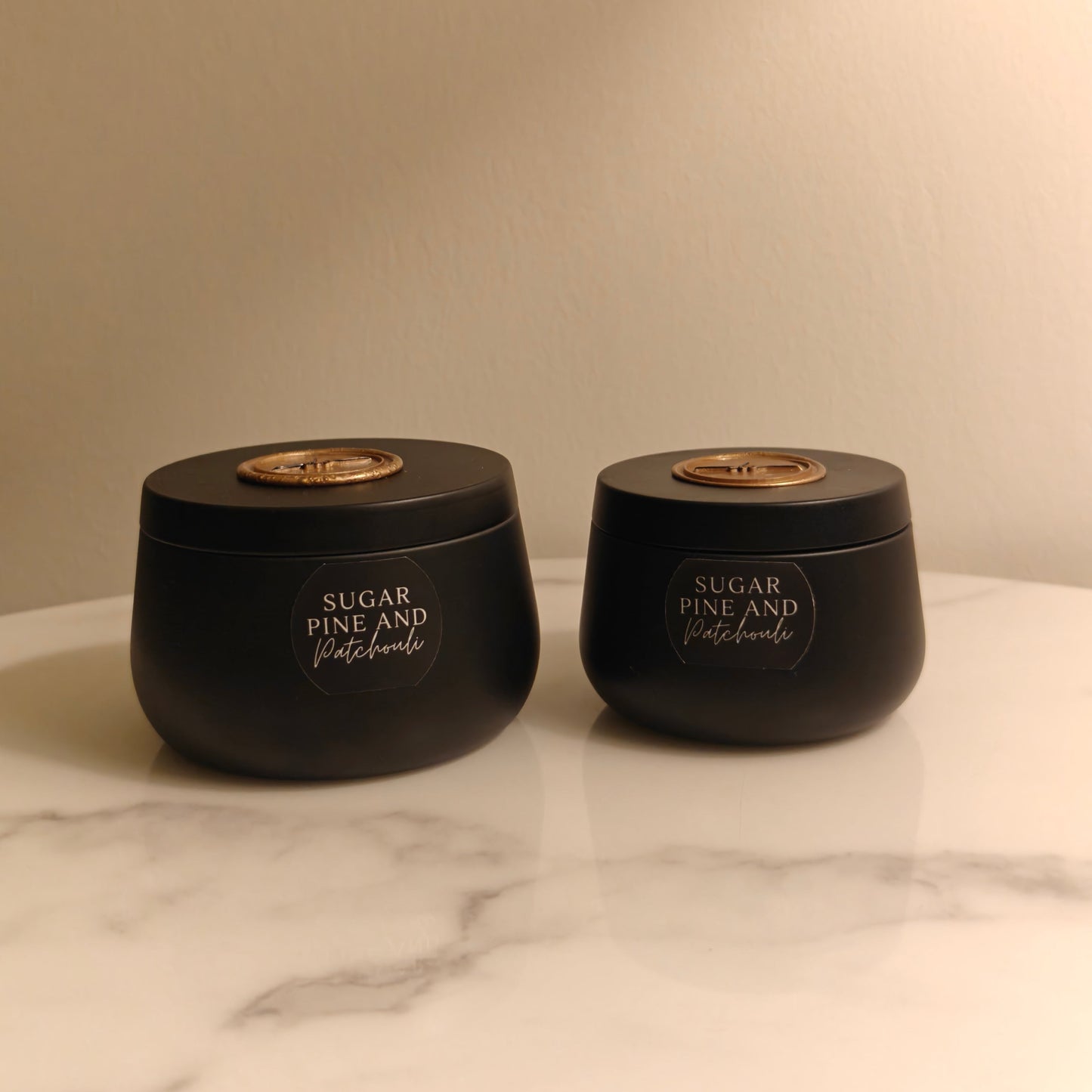 Sugar Pine & Patchouli - 4oz Tin Candle