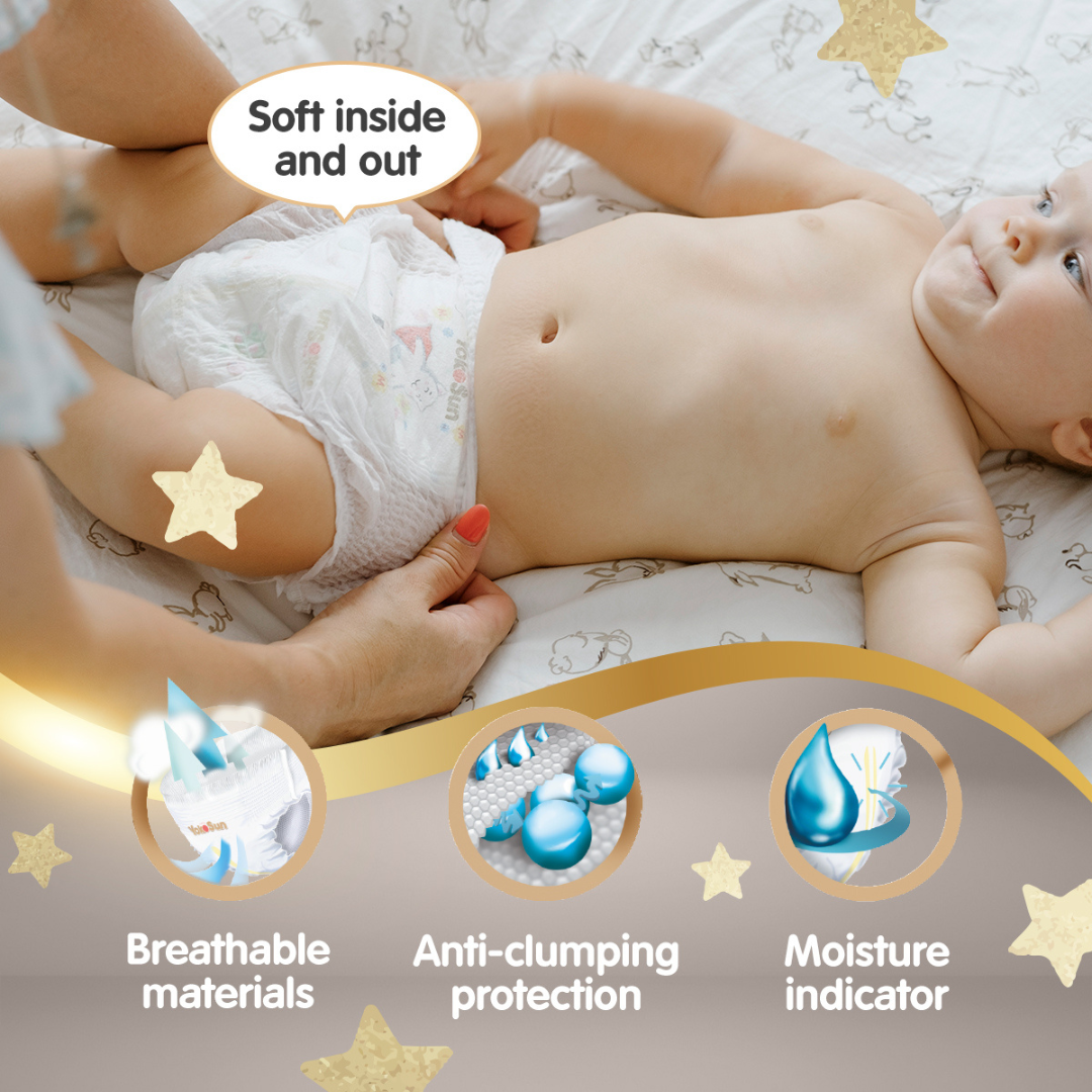 Premium Baby Diaper Pants, Size 6 / 2XL (15-23 kg), 28 pcs x 1 Pack