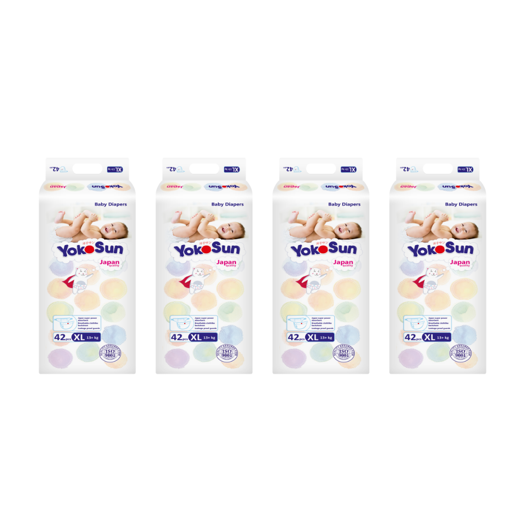 Comfort Baby Diapers, Size 5 XL (13+ kg), 42 pcs x 4 Pack Super Saver Bundle