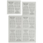 Neutral Baby Playmat, 6 EVA Foam Tiles, 180x120cm - Grey and White