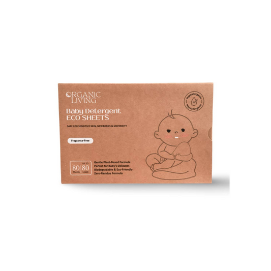 Baby Laundry Detergent Sheets - 80 Pcs (Up to 80 washes)