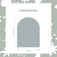 Magic Wall Decal with Set of Magnets - Grey