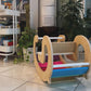 2 in 1 Rainbow Climber and Rocking Horse