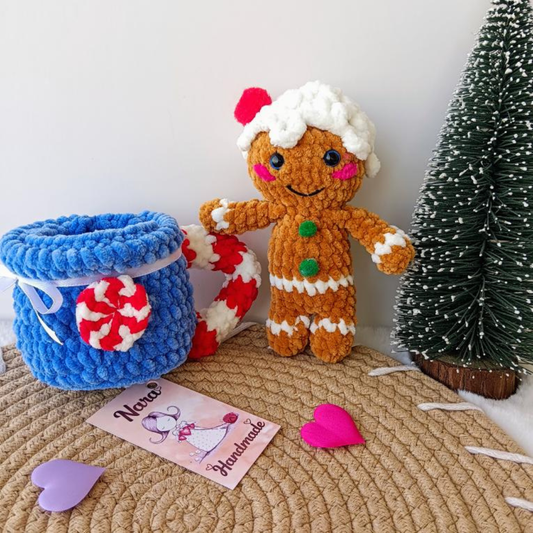 Handmade Gingerbread Man in a Cup