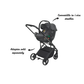 Disk Infant Tic Toc i-Size Car Seat - Ebony Black