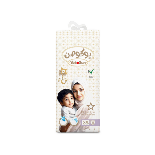 Premium Baby Diaper Pants, Size 5 / XL (12-20 kg), 38 pcs x 1 Pack