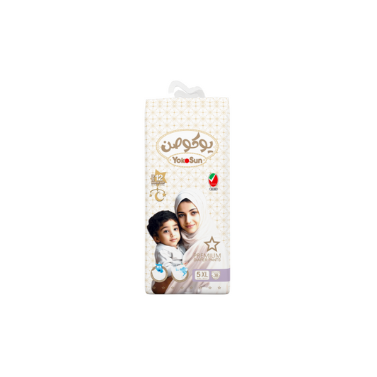 Premium Baby Diaper Pants, Size 5 / XL (12-20 kg), 38 pcs x 1 Pack