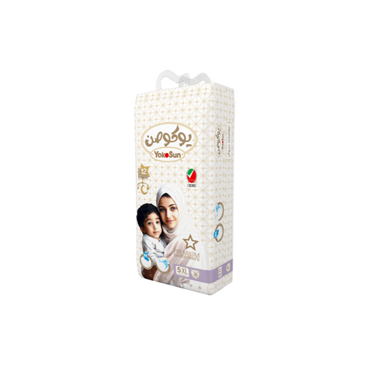 Premium Baby Diaper Pants, Size 5 / XL (12-20 kg), 38 pcs x 1 Pack