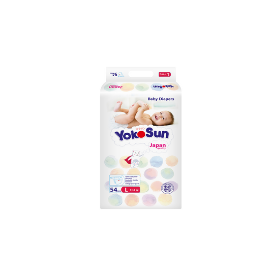 Comfort Baby Diapers, Size 4 Large (9-13 kg), 54 pcs x 1 Pack