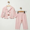 Willow Blossom 3-Piece Muslin Set, Pink & White, Baby Girl, 9-12 Months