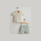 Theo Natural Muslin 2pc Set, Green, Baby Boy, 18-24 Months