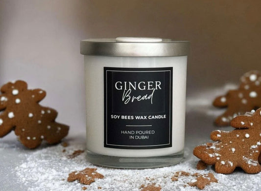Ginger Bread - 8oz White Glass Candle
