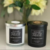 Sugar Pine & Patchouli - 8oz Black Glass Candle
